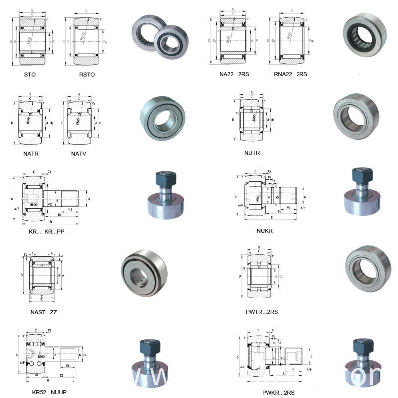 Track Roller Bearing Supporting Roller Bearing Cam Follower Nukr